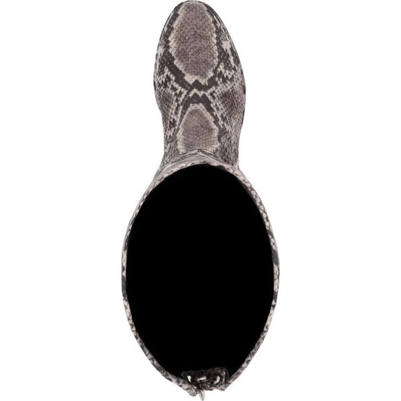 Marc Fisher Women's Humor 2 Faux Suede Snake Print Flat Over the Knee Boots - Picture 3 of 5